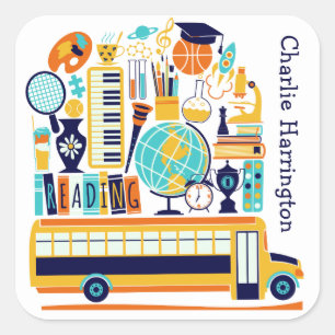 Pegatinas de Ilustraciones escolares