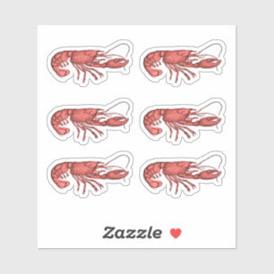 Pegatinas de imagen retro vintage de Red Lobster