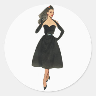 Pegatinas de imágenes de moda de época
