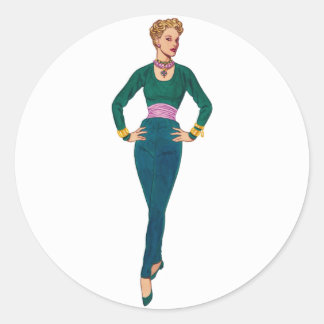 Pegatinas de imágenes de moda de época