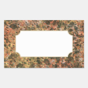 Pegatinas de impresión de mármol marrón clásico