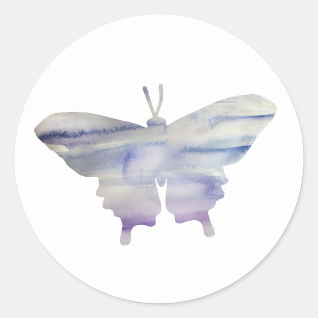 Pegatinas de insectos de pintura con mariposa mora (Anverso)