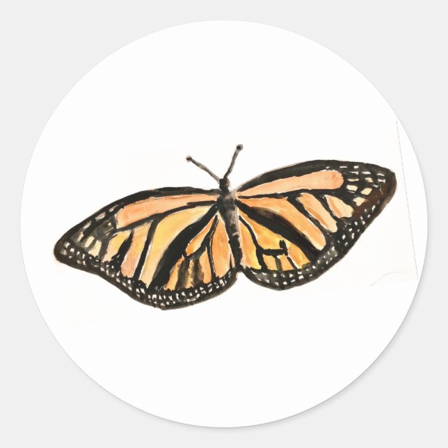 Pegatinas de insectos de pintura de mariposas (Anverso)