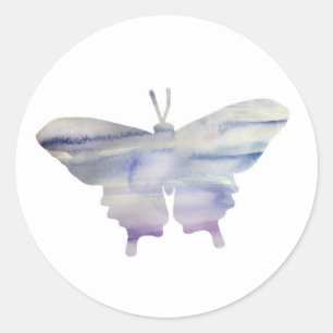 Pegatinas de insectos de pintura de mariposas púr