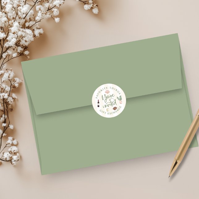 Pegatinas de intercambio de regalos de cosas favor (Subido por el creador)