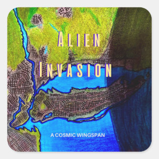 Pegatinas de "Invasión Alien" de A Cosmic Wingspan