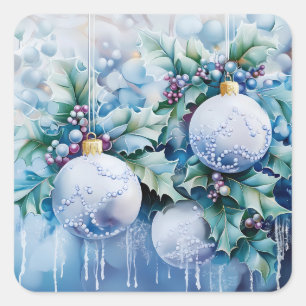 Pegatinas de invierno azules