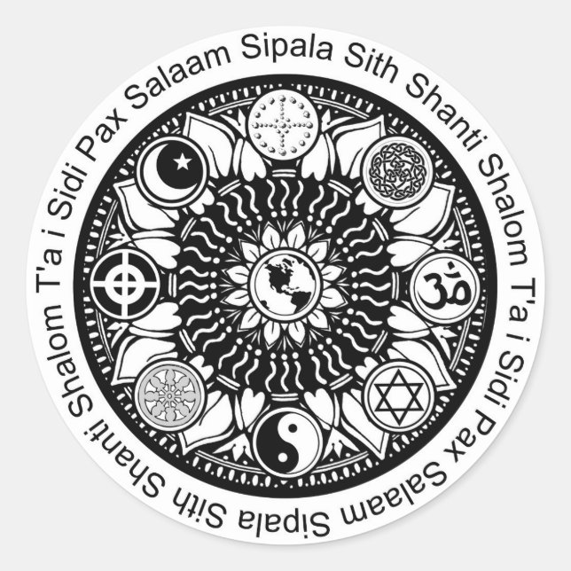 pegatinas de iPeace Mandala (Anverso)