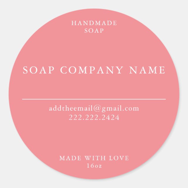 Pegatinas de jabón (Anverso)