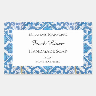 Pegatinas de jabón editables de flor de maíz Blue 