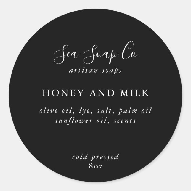 Pegatinas de jabón personalizables (Anverso)