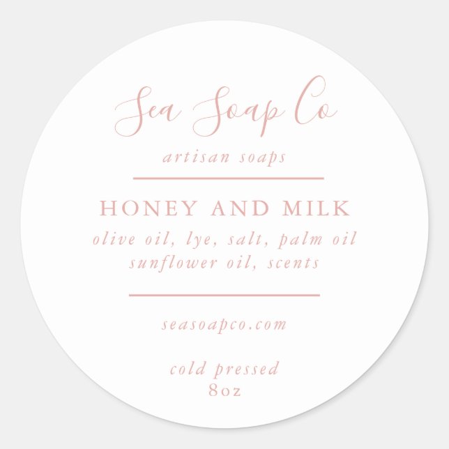 Pegatinas de jabón personalizables (Anverso)