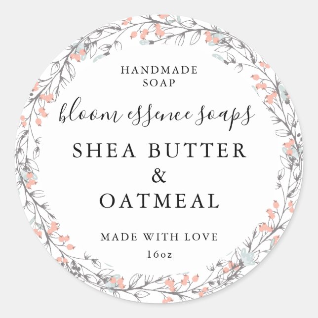 Pegatinas de jabón personalizables (Anverso)