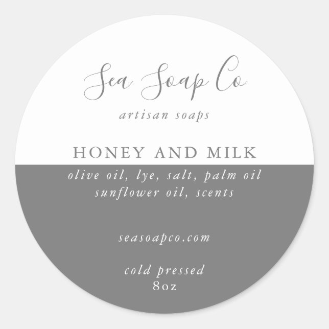 Pegatinas de jabón personalizables (Anverso)