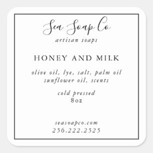 Pegatinas de jabón personalizables