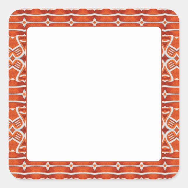 PEGATINAS DE JENGIBRE 1,5" CUADRADAS MATE (Anverso)