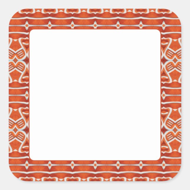 PEGATINAS DE JENGIBRE 3" Cuadradas Mate (Anverso)