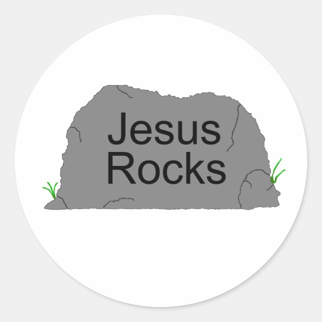 Pegatinas de Jesus Rocks (Anverso)