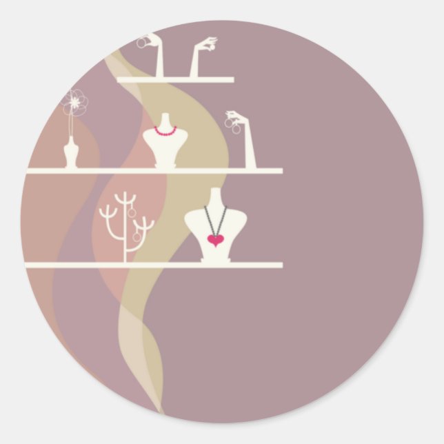 Pegatinas de Jewelry Shopping (Anverso)