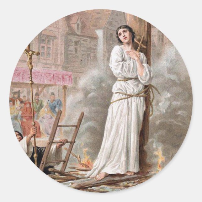 Pegatinas de Joan of Arc (Anverso)