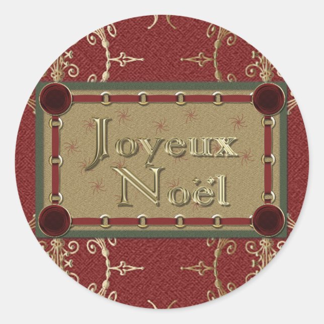 Pegatinas de Joyeux Noel (Anverso)