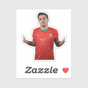 Pegatinas de Jugadores de Fútbol Marroquíes