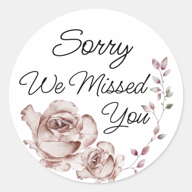 Pegatinas de JW Lamentamos Haber Perdido Los Sumin (Anverso)