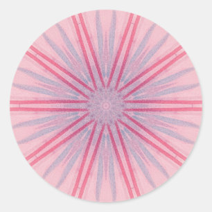 Pegatinas de Kaleidoscope de habla rosa y azul
