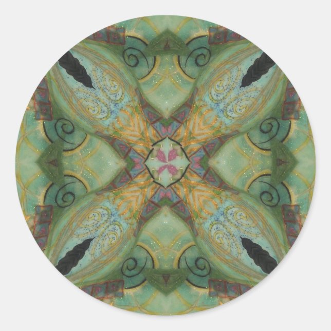 Pegatinas de Kaleidoscope de los Verdes (Anverso)