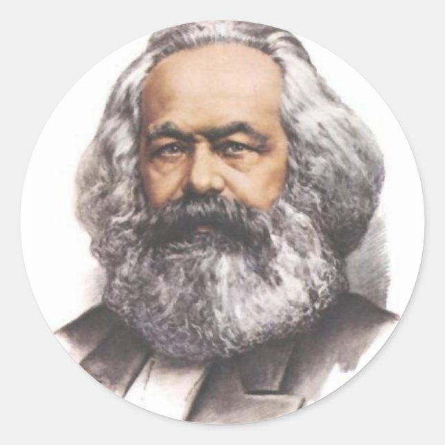 Pegatinas de Karl Marx (Anverso)