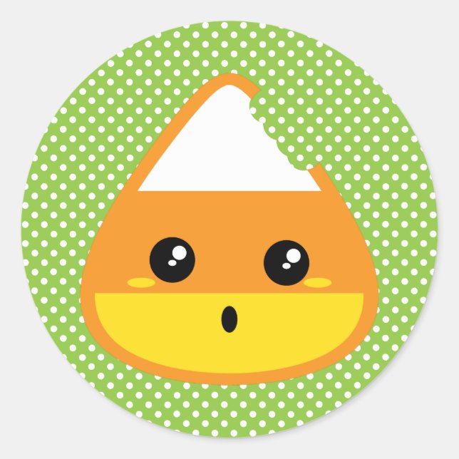 Pegatinas de Kawaii Candy Corn (Anverso)
