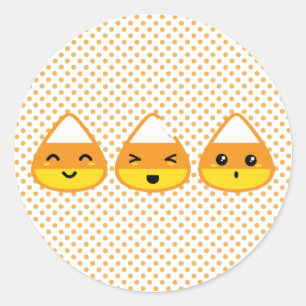 Pegatinas de Kawaii Candy Corn