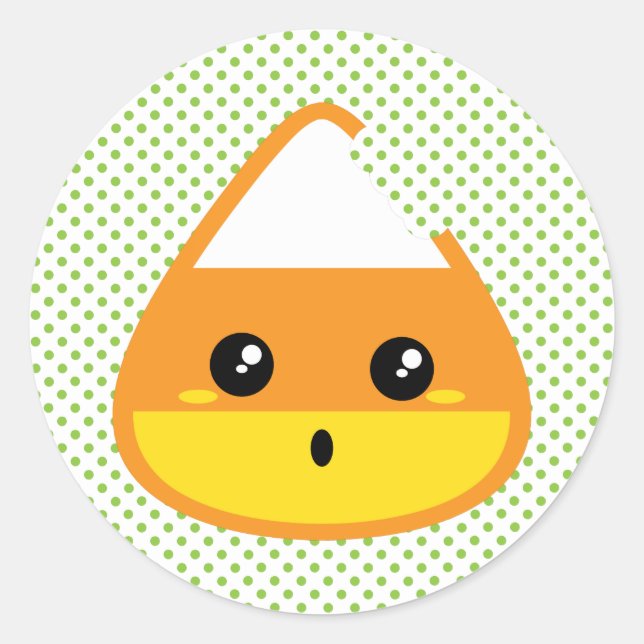Pegatinas de Kawaii Candy Corn (Anverso)