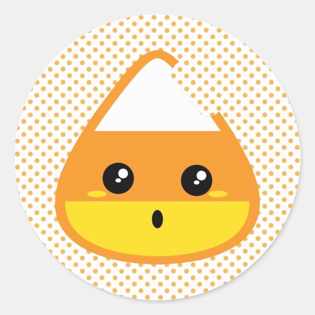 Pegatinas de Kawaii Candy Corn (Anverso)