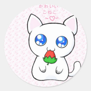 Pegatinas de Kawaii Koneko