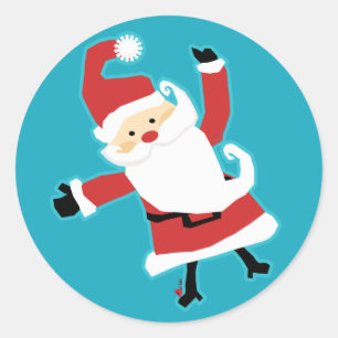 Pegatinas de Kawaii Santa