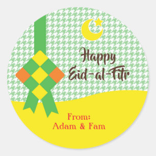 Pegatinas de Ketupat Eid-al-Fitr / Eid Mubarak Ver