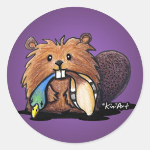 Pegatinas de KiniArt Beaver II