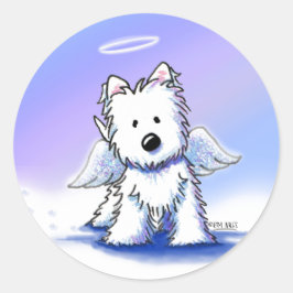 Pegatinas de KiniArt Westie Angel
