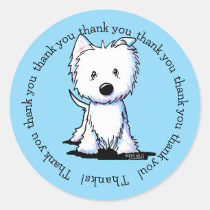 Pegatinas de KiniArt Westie TY