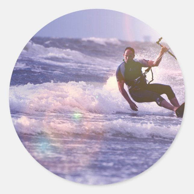 Pegatinas de Kitesurfer (Anverso)