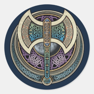 Pegatinas de Knotwork Labrys