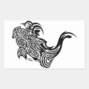 Pegatinas de Koi Rectangle