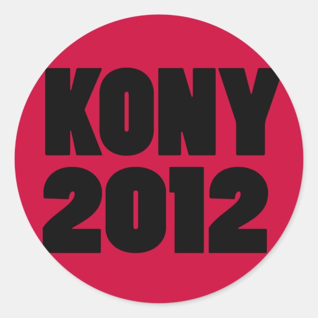 Pegatinas de KONY 2012 (Anverso)