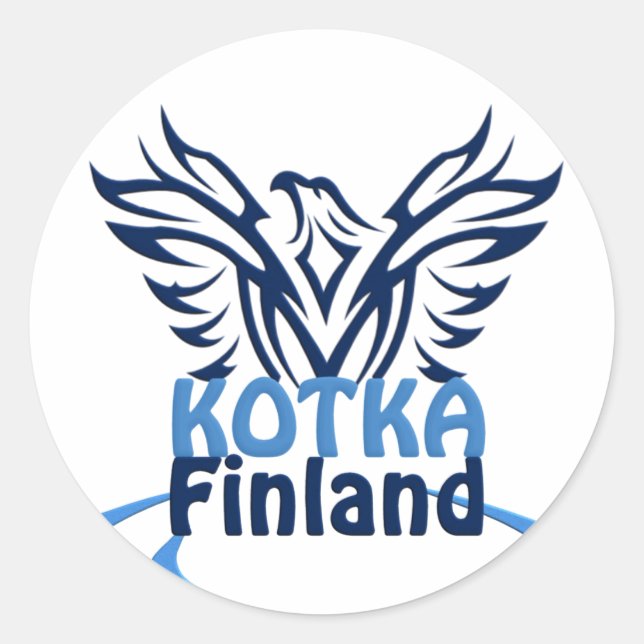 Pegatinas de Kotka Finlandia (Anverso)
