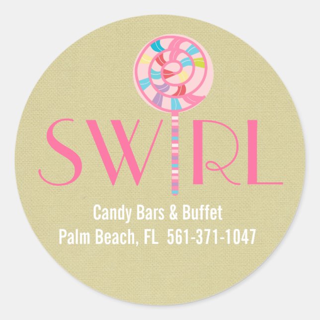 Pegatinas de Krista SWIRL (Anverso)