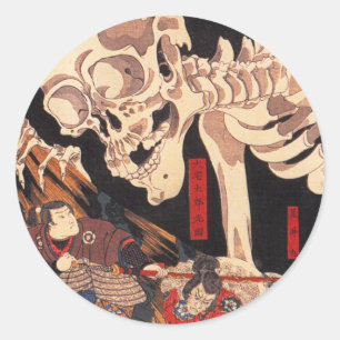 Pegatinas de Kuniyoshi Skeleton