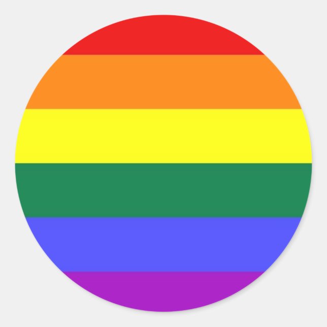 Pegatinas de la bandera arcoiris (Anverso)