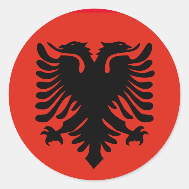 pegatinas de la bandera de albania (Anverso)