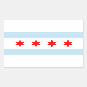 Pegatinas de la bandera de Chicago